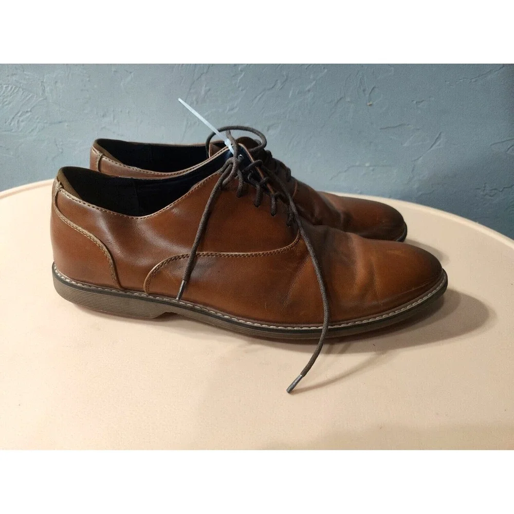 Steve Madden‎ Nunan Dress Shoes, Men's Size 12M Whiskey Brown MSRP $79.95